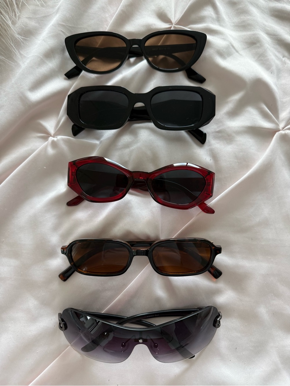 5x Women's Sunglasses Set - Stylish Mixed Frames
